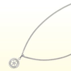 Photo1: Necklace/ Silver Color