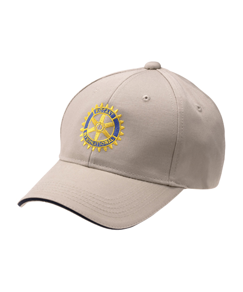 Rotary Logo Cap(Beige) - ROTARY MERCHANDISE STORE OF OCTON INC.,-ROTARY ...