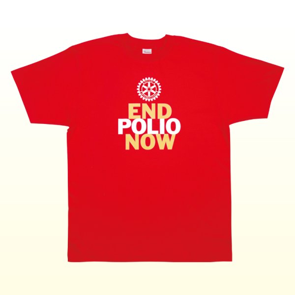 Photo1: "END POLIO NOW" T-shirt-- 3L (1)
