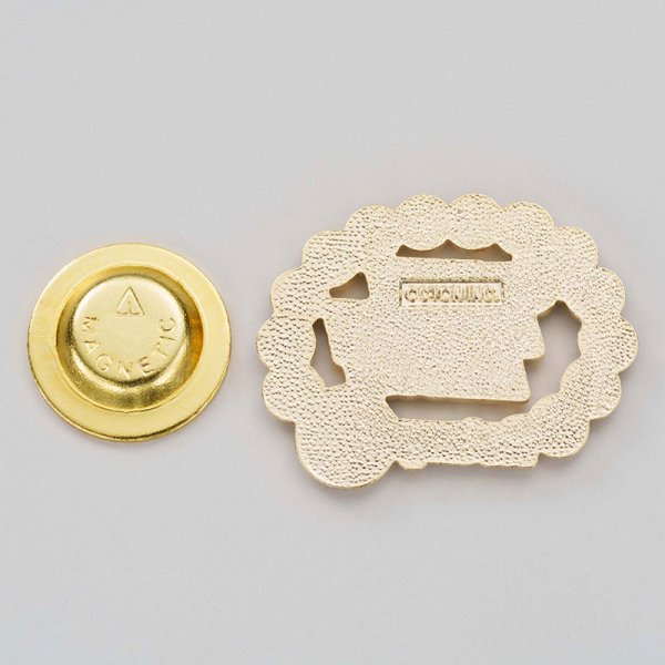 Photo3: RI Presidential Message Magnetic Brooch (3)