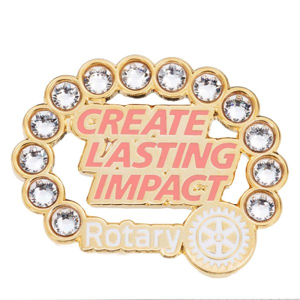 Photo1: RI Presidential Message Magnetic Brooch (1)